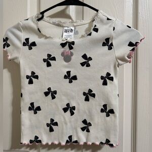 Disney Minnie Mouse Girls Short Sleeve Tee